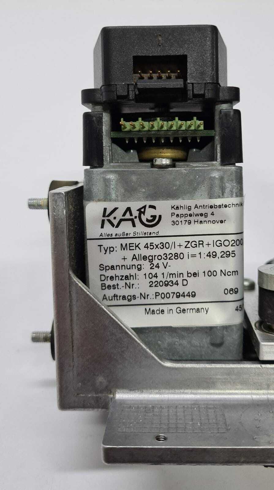 KAG MEK 45x30 220934 W/ Gambro K15610 002 25193 AK200 Mechanism
