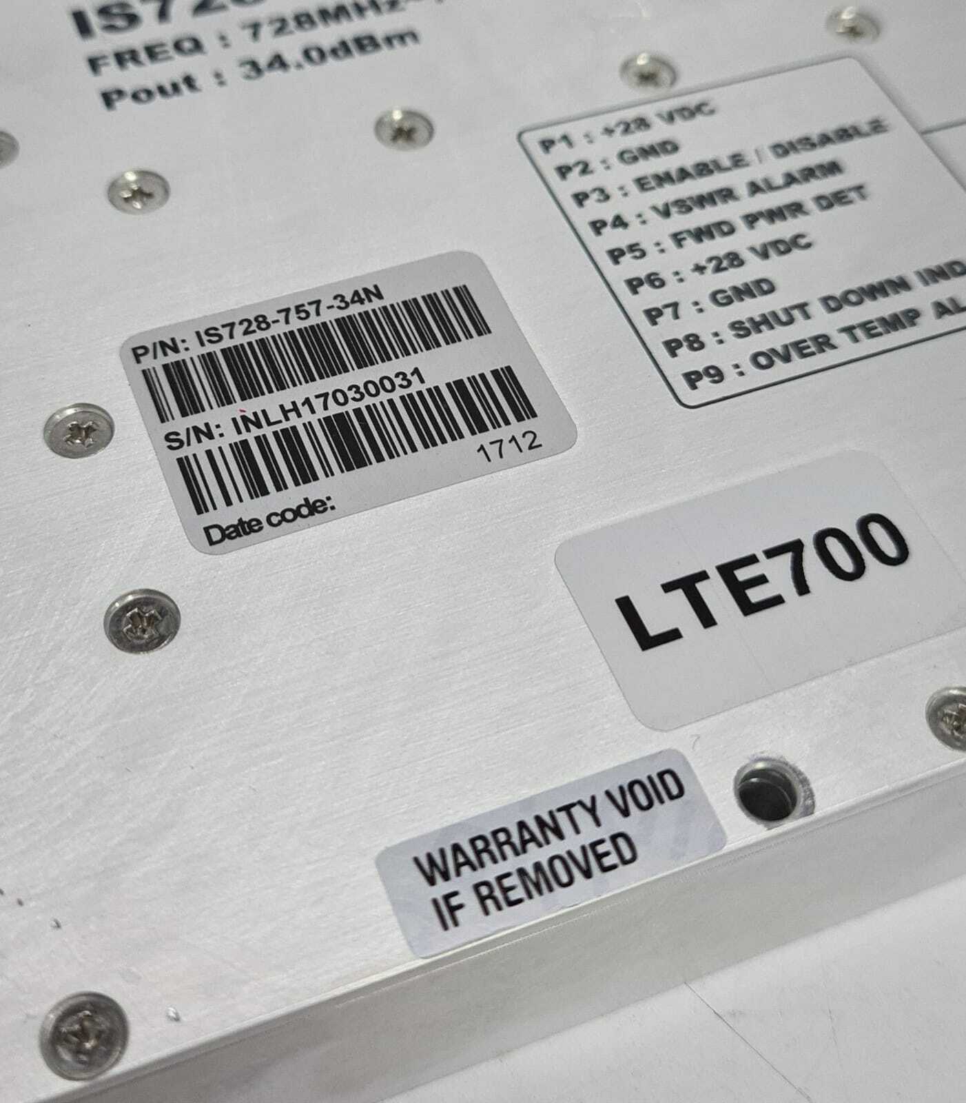 INSPOWER RF Amplifiers IS728-757-34N LTE700