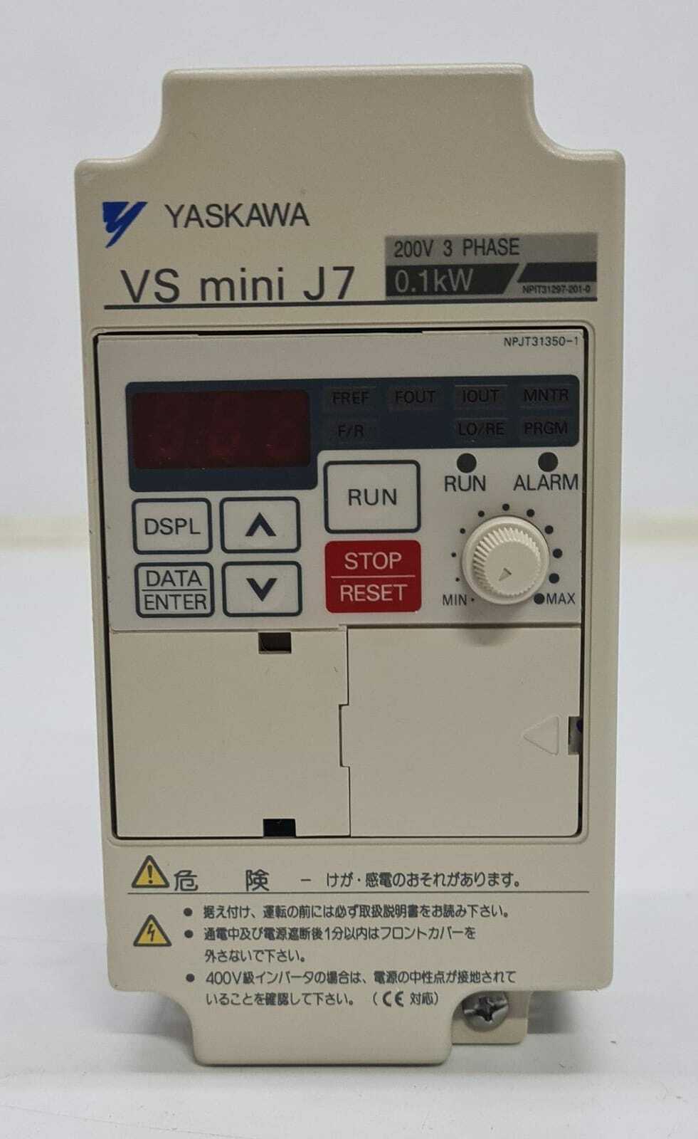 NEW - YASKAWA VS mini J7 CIMR-J7AA20P1 Inverter Drive 200V 3 Phase 0.1kW