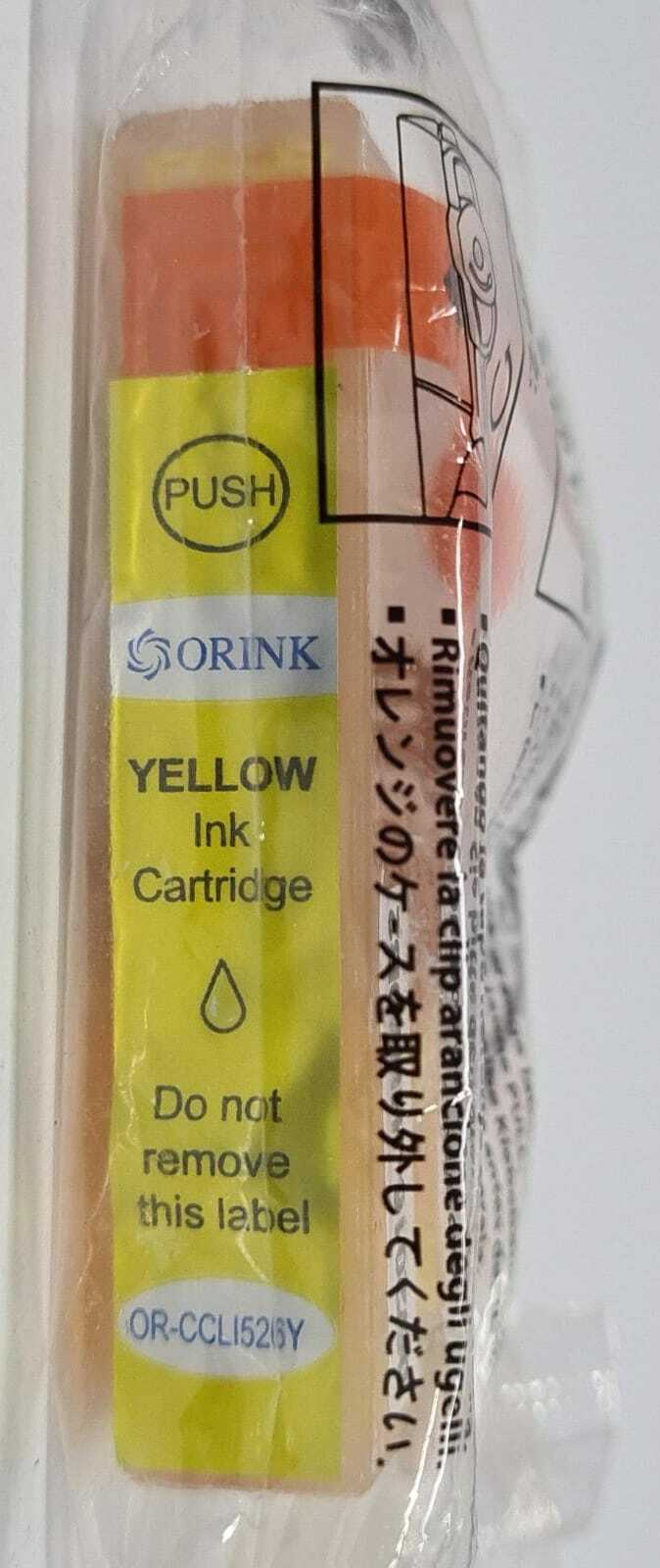 ORINK Ink Cartridge for Canon Printer 3x Cyan OR-CCLI526C 7x Yellow OR-CCLI526Y