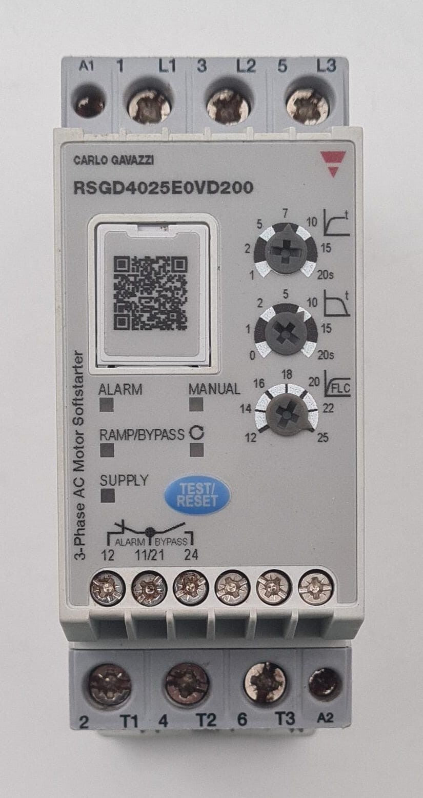 CARLO GAVAZZI RSGD4025E0VD200 3-Phase AC Motor Softstarter