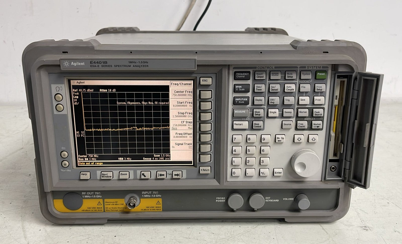 Agilent E4401B ESA-E Series Spectrum Analyzer 1MHz-1.5GHz