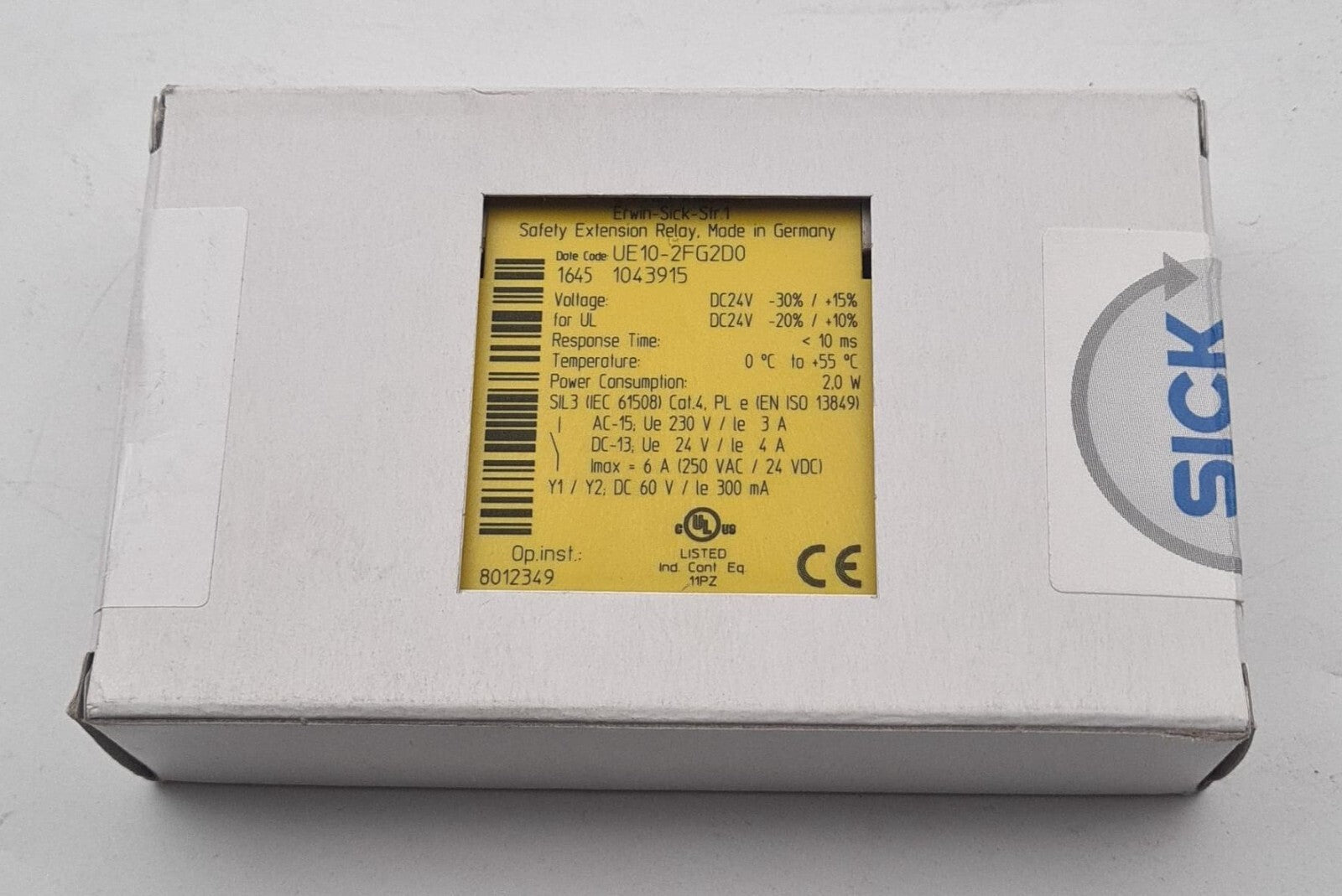 NEW SEALED IN BOX - SICK UE10-2FG2D0 1043915 DC24V Safety Extension Relay