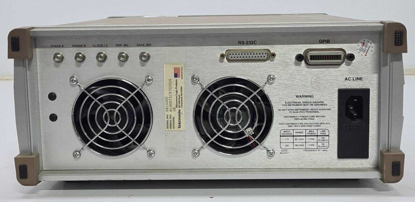 Tektronix gigaBERT 1400 Generator GB1400T Error Detector Analyzer Options 08