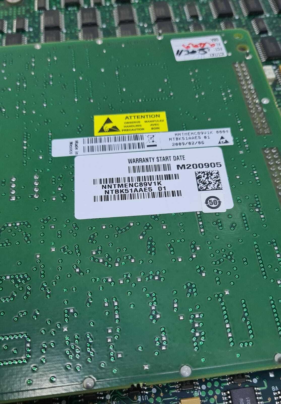 NORTEL / Northern Telecom DDP2 DDCH NT5D97AB Rlse 01 Board PCB PRI W/ NTBK51AAE5