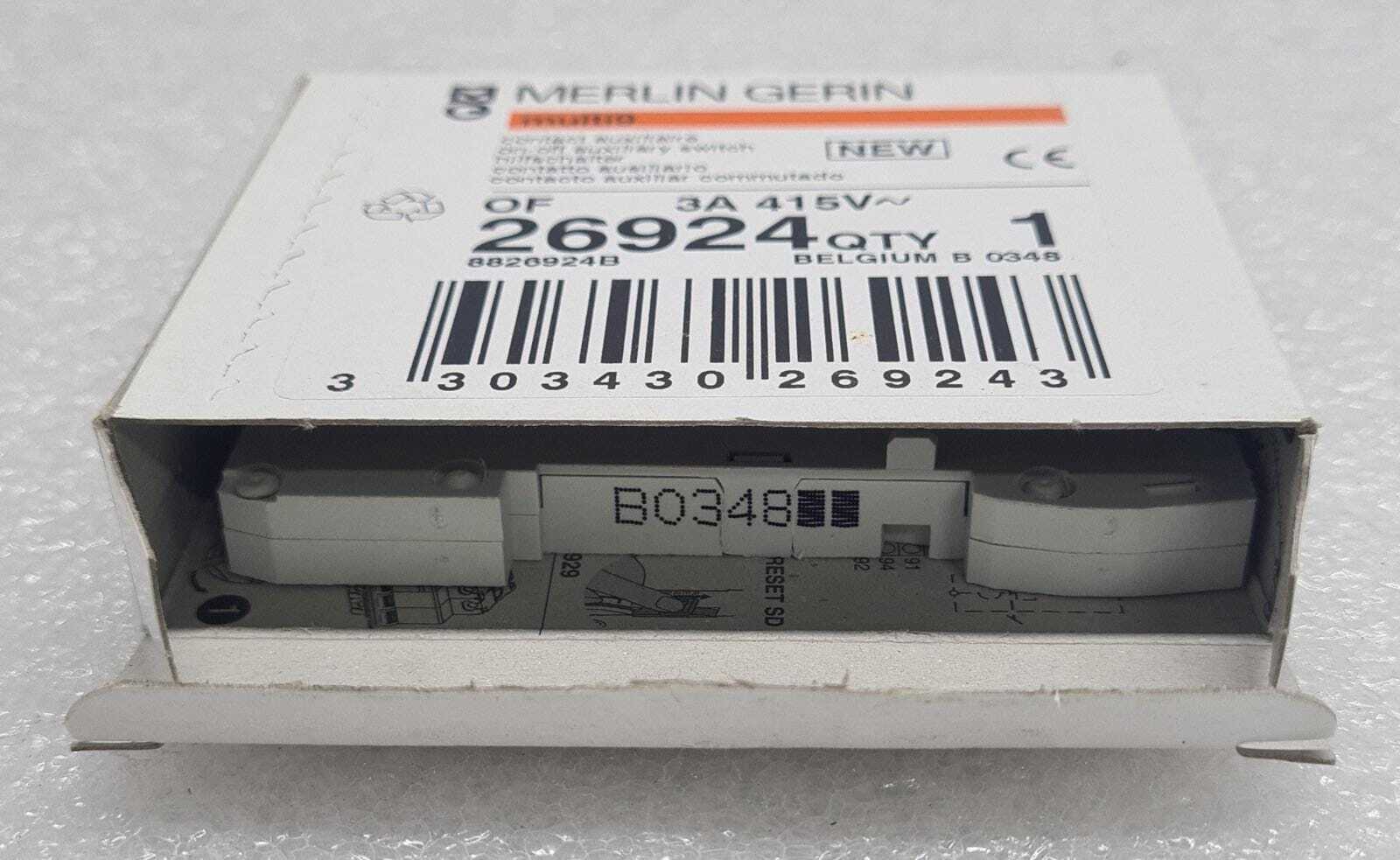 [LOT OF 4] NEW - MERLIN GERIN 26924 multi 9 Contact Auxiliary Switch 8826924B