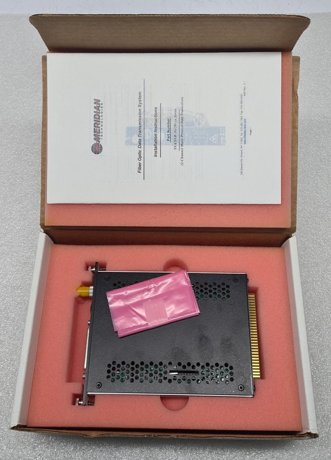 Meridian Technologies SXA-2G/2G-2RC-DB25-ST Fiber-Optic Transmission