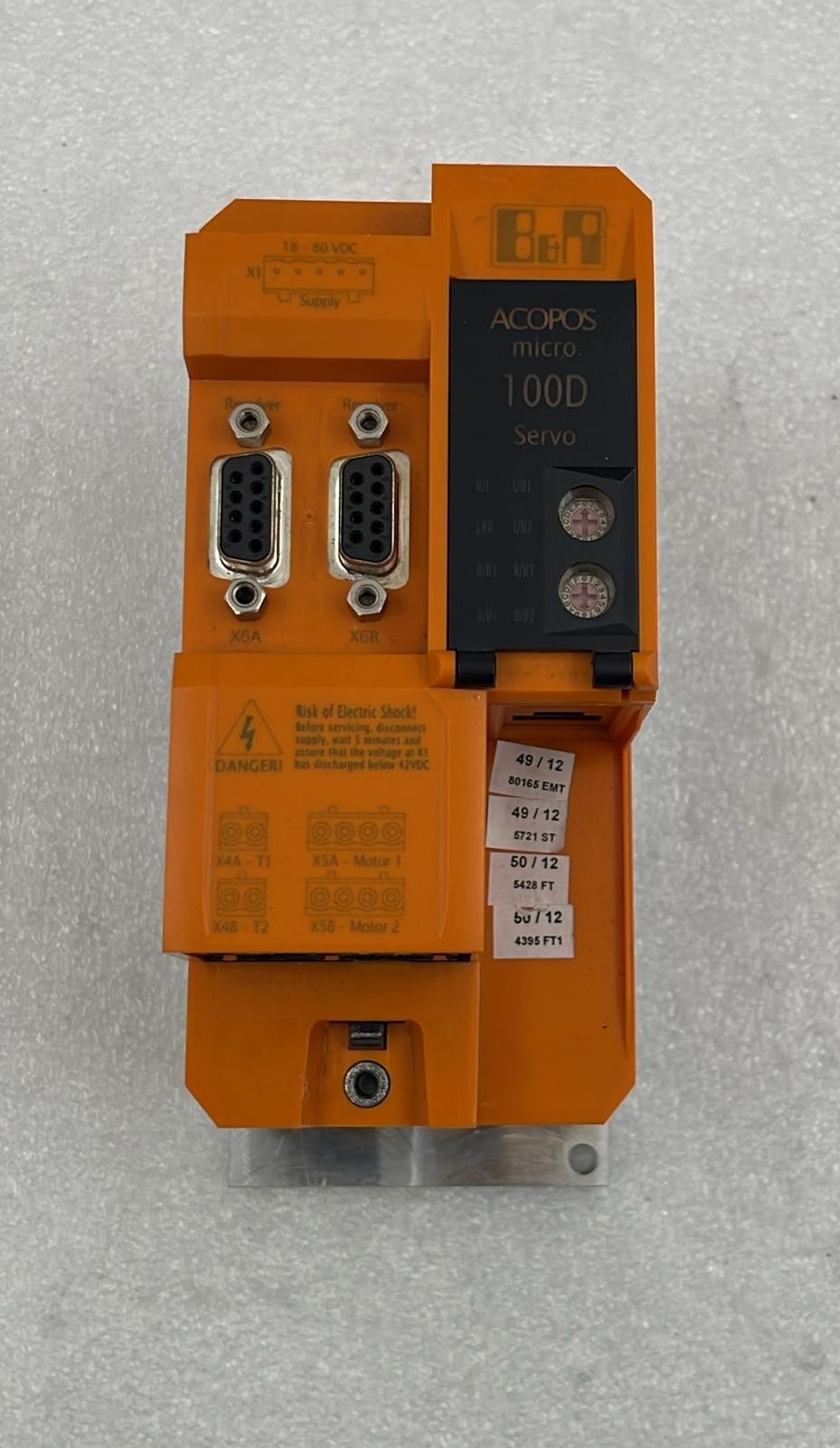 B&R Automation ACOPOS Micro 100D Servo Drive 80VD100PD.C022-01 Rev. B2