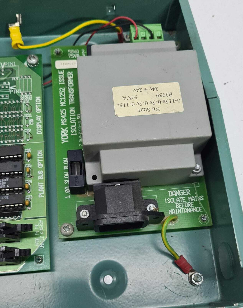 YORK Advanced Processor Card MS390/ MC1100 W/ MS425 MC1252 ISOLATION TRANSFORMER