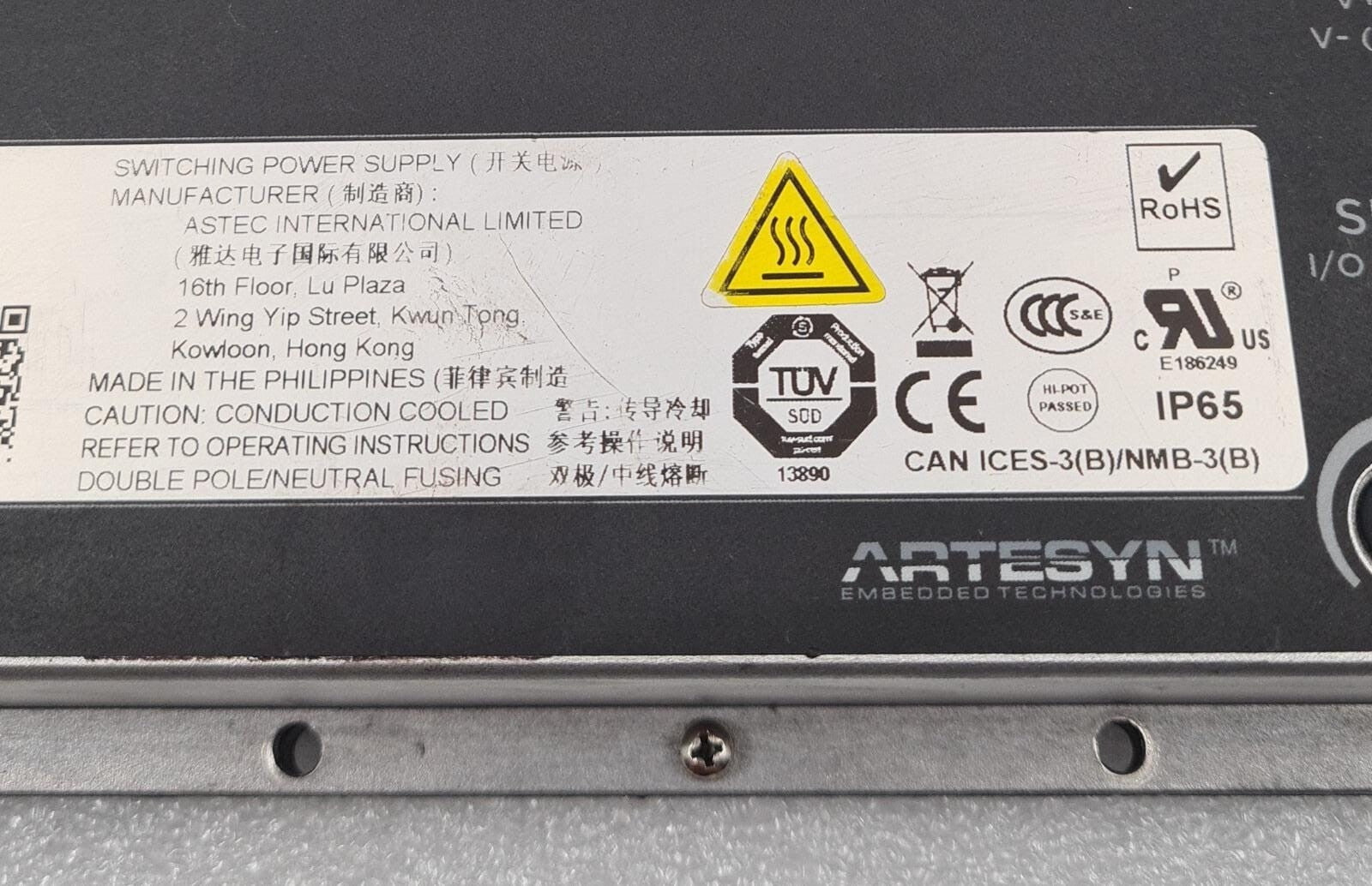 ASTEC Artesyn LCC 600 SERIES LCC600-28H-4P Switching Power Supply 28V 600W