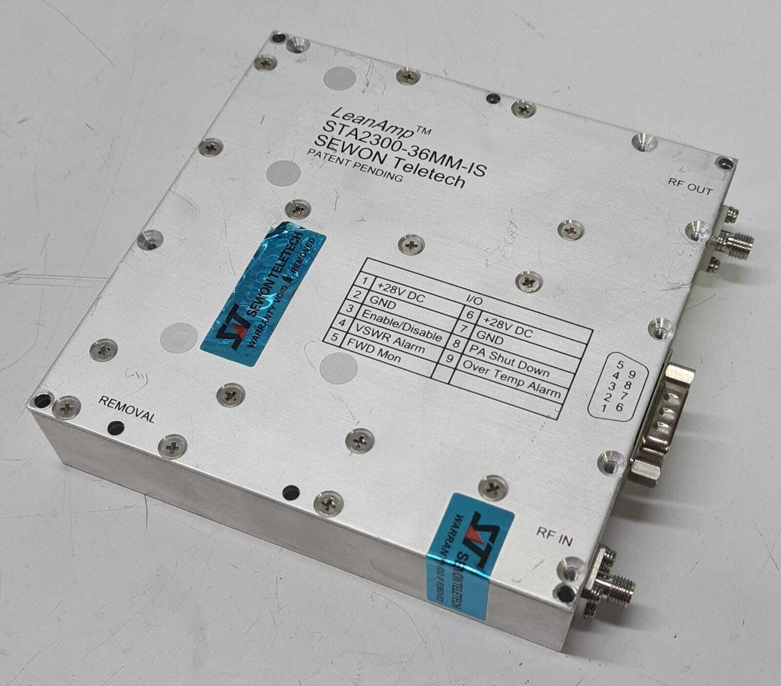 SEWON Teletech LeanAmp RF Amplifiers STA2300-36MM-IS