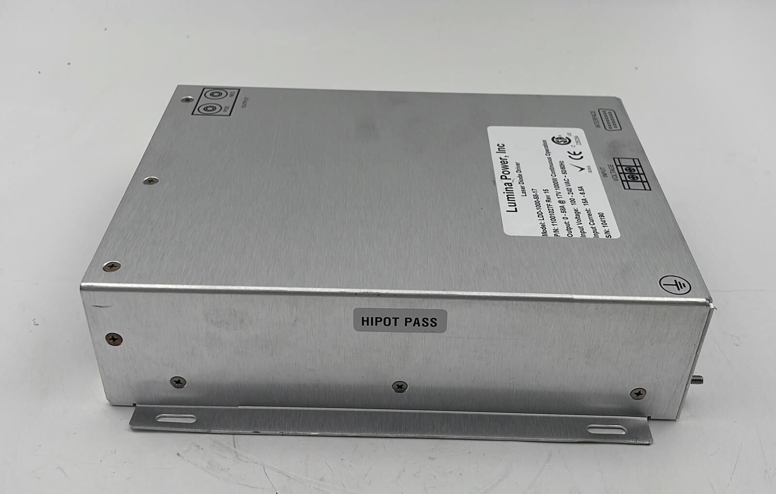 Lumina Power LDD-1000-58-17 Laser Diode Drive 11001027F REV 15