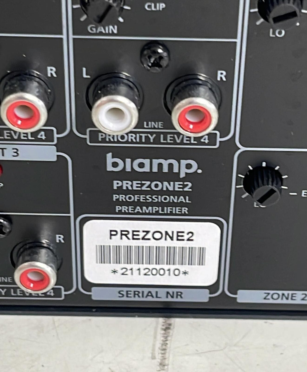 Biamp Prezone 2 Professional Audio Preamplifiers Stereo source zones