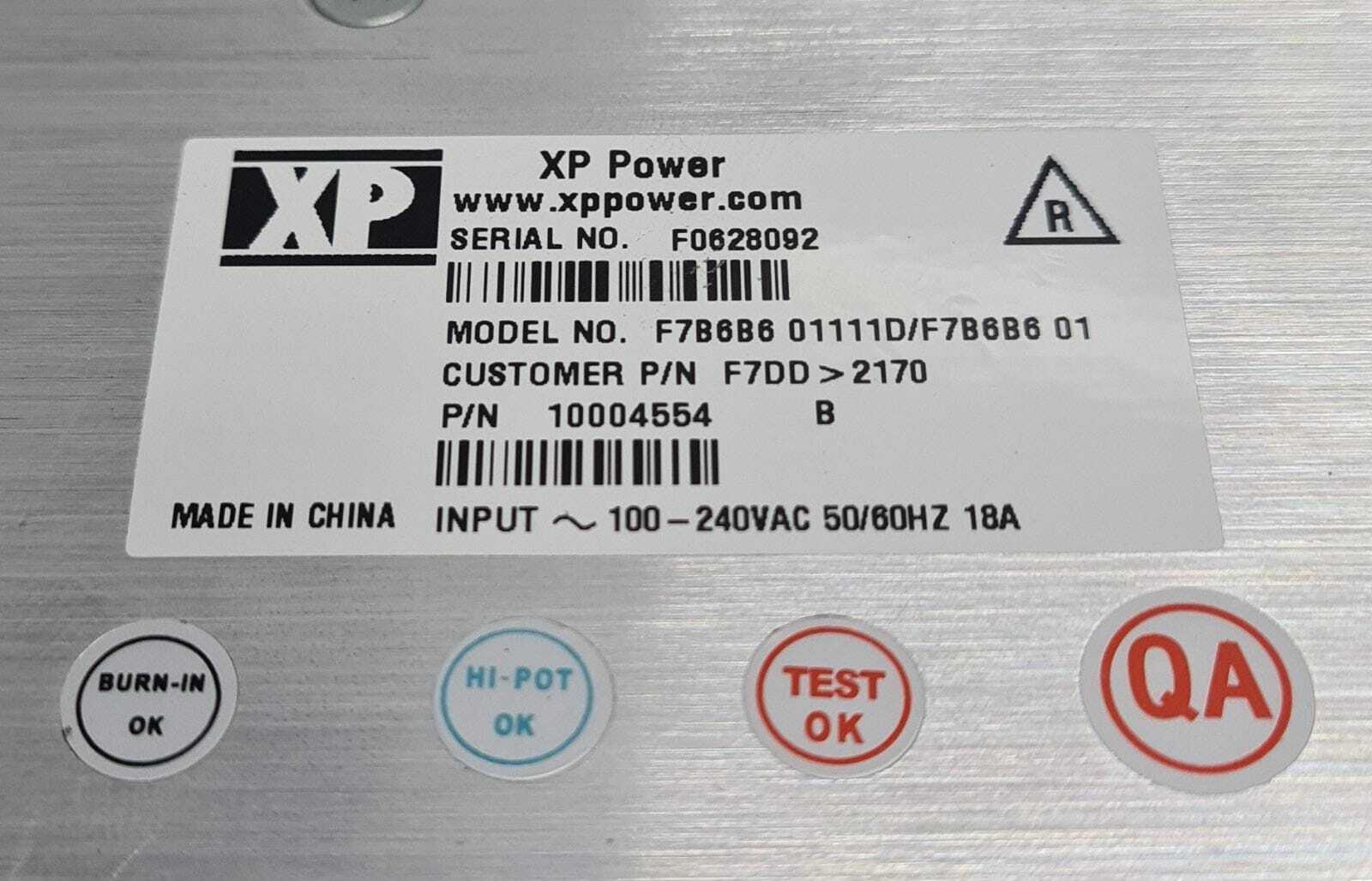 XP Power F7B6B6 01 Power Supply 4* B6 24V/14.5A P/N 10004554 & 10004582
