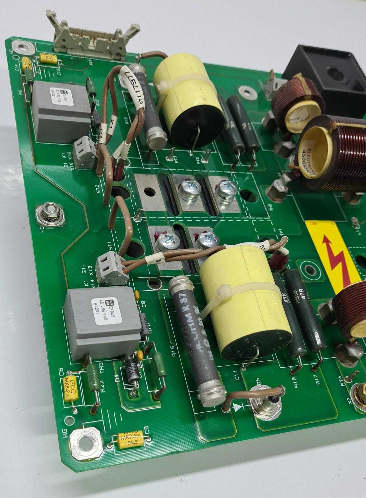 GE mammography inverter PCB component overview