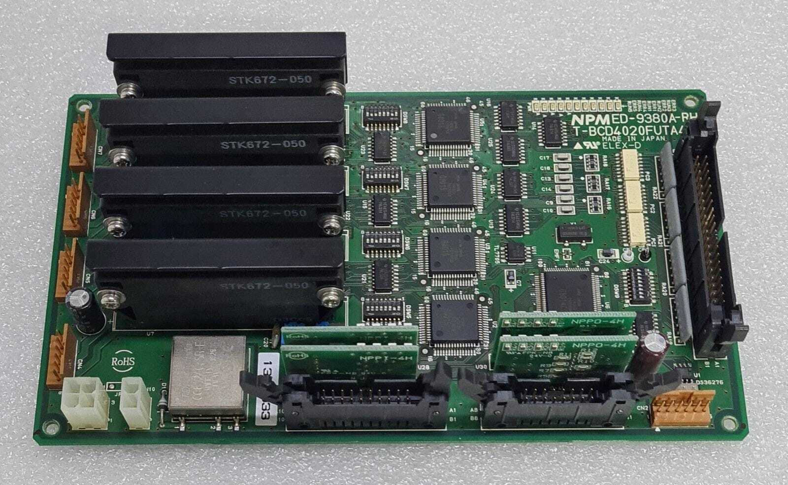 NPM ED-9380A-RH T-BCD4020FUTA4IO I/O Card W/ 2* ED-9453 & 2* 9454