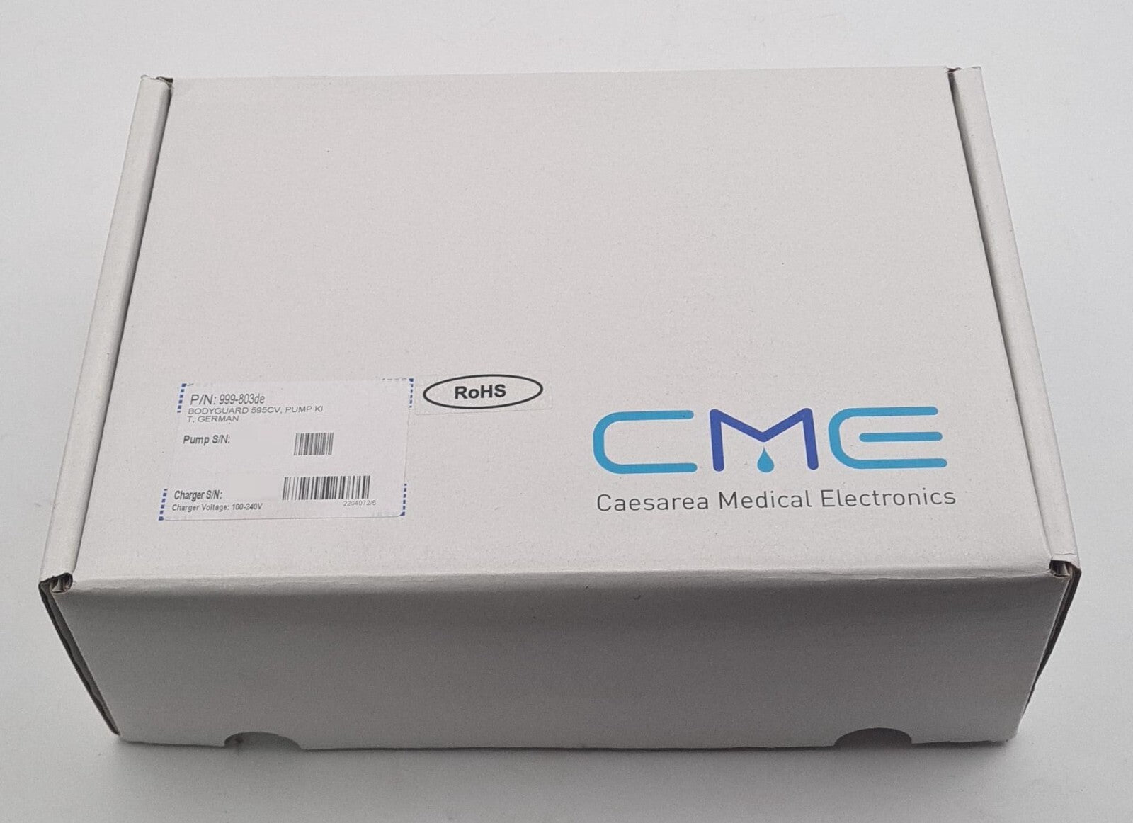**AS-IS** MedNet CME Caesarea BodyGuard 595 999-803de Infusion PUMP CHARGER KIT