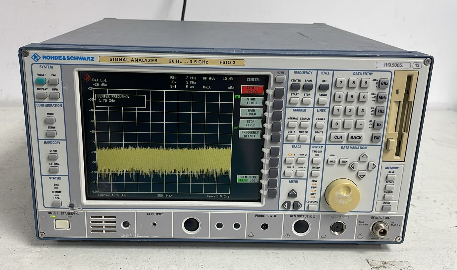 Rohde & Schwarz FSIQ 3  Signal Analyzer 20Hz 3.5GHz