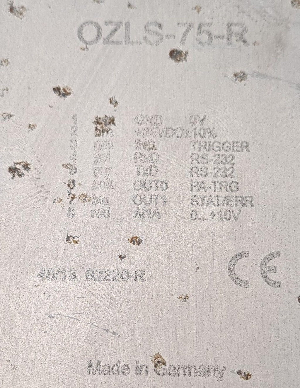 Schonbuch Electronic Laser OZLS-75-R V3.24 SENSOR