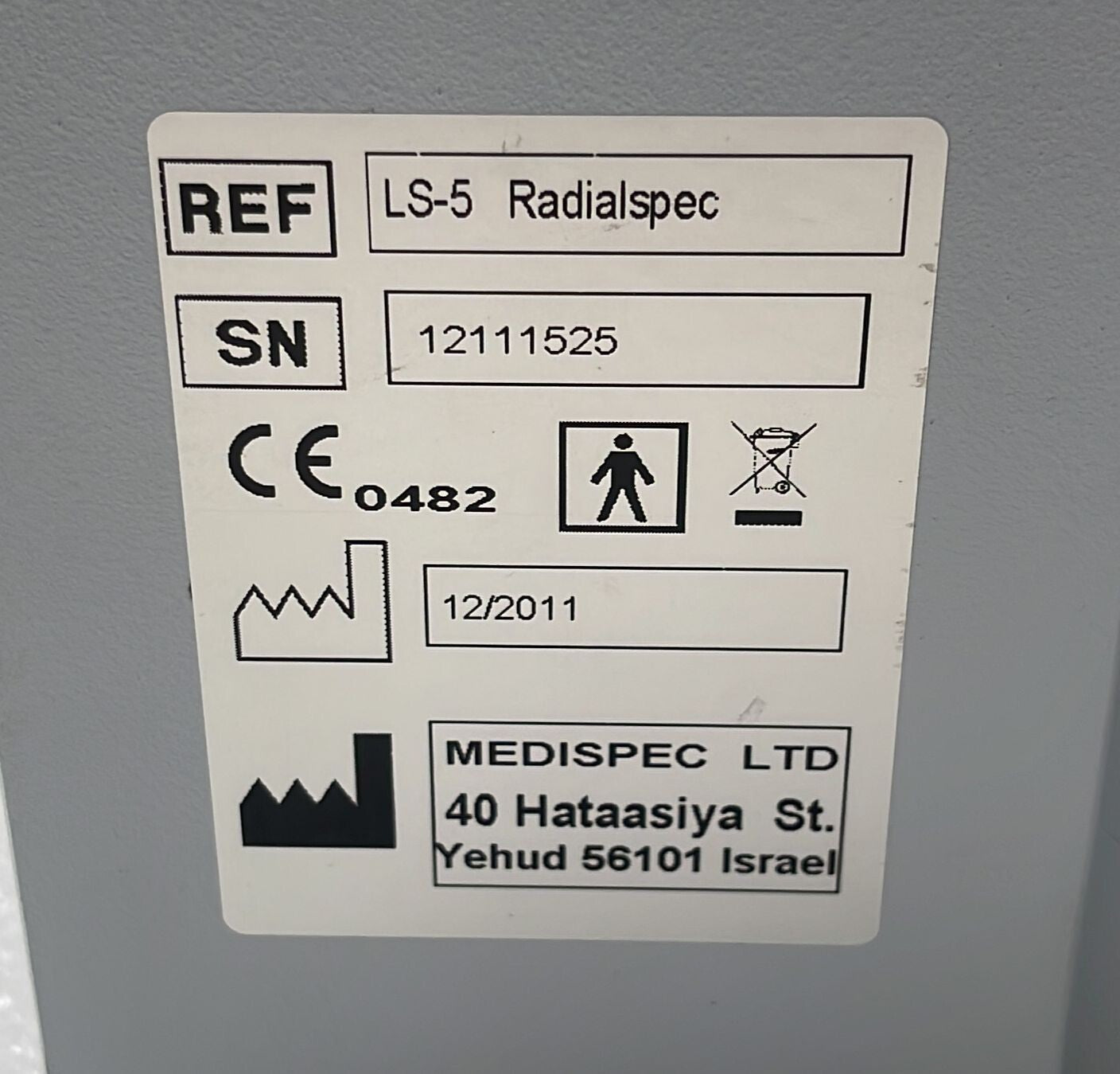 Medispec LS-5 Radialspec (ESWT) & Applicator **AS IS**
