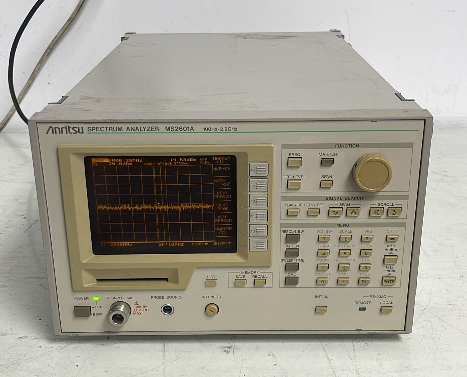 Anritsu MS2601A Spectrum Analyzer 100Hz - 2.2GHz
