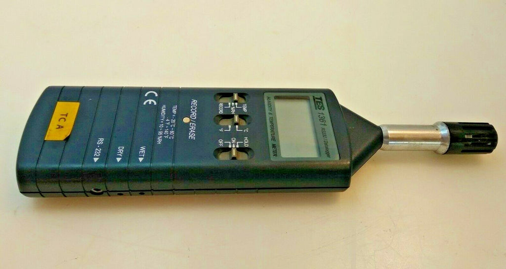 Tes 1361 Digital Datalogging Humidity Temperature Meter