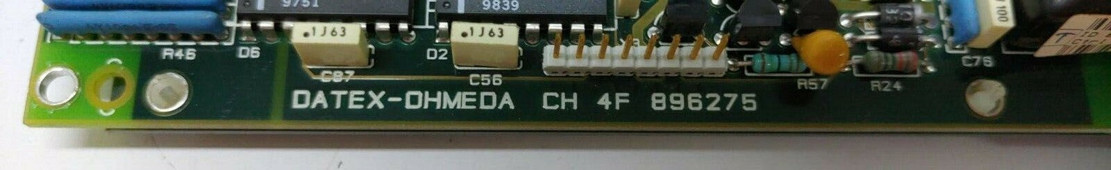 DATEX-OHMEDA CH 4F 896275 ID 888210-03 Ctrl 3716439