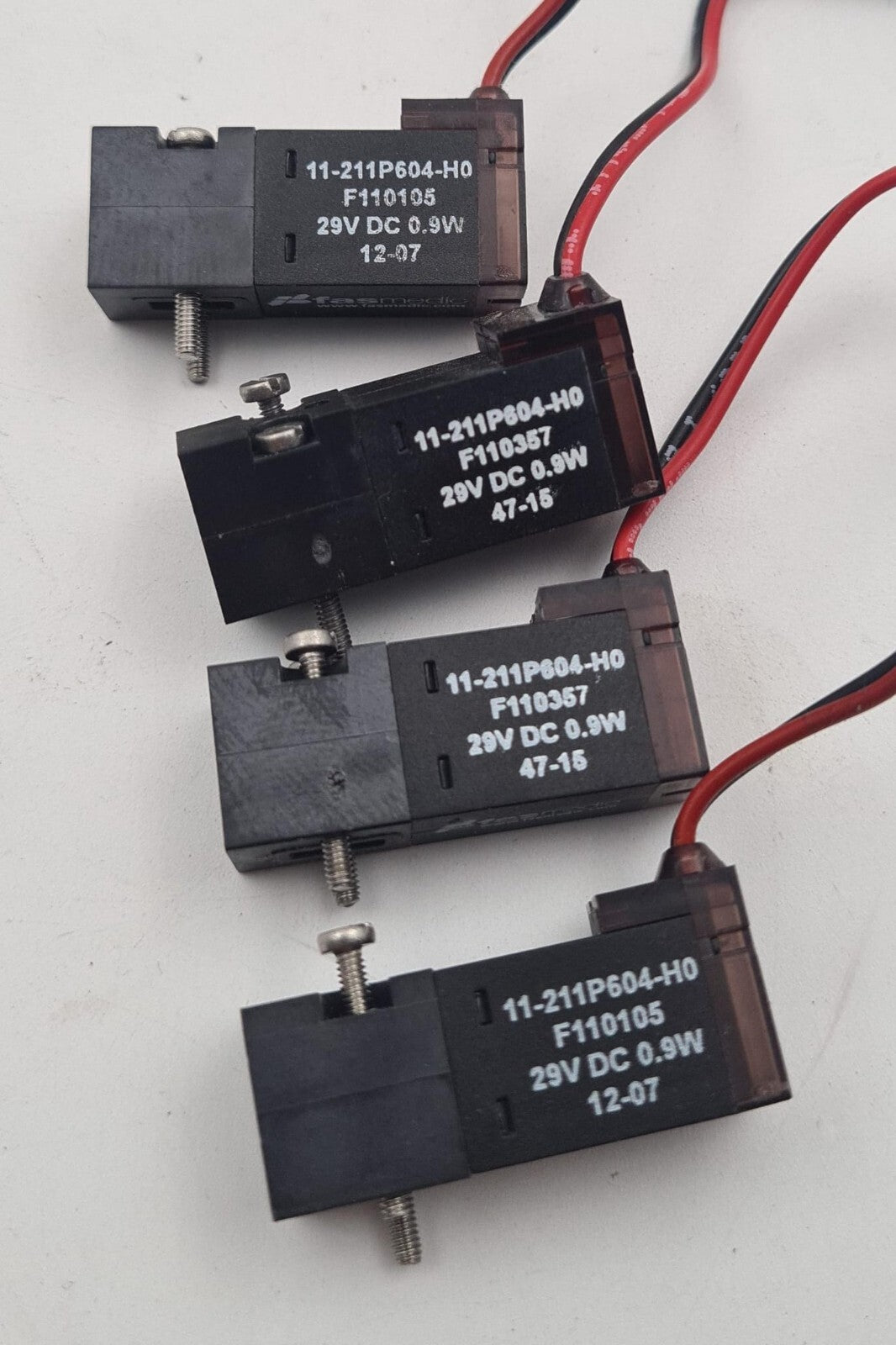 [LOT OF 4] Norgren Fasmedic Valve 11-211P604-H0 F110105 / F110357
