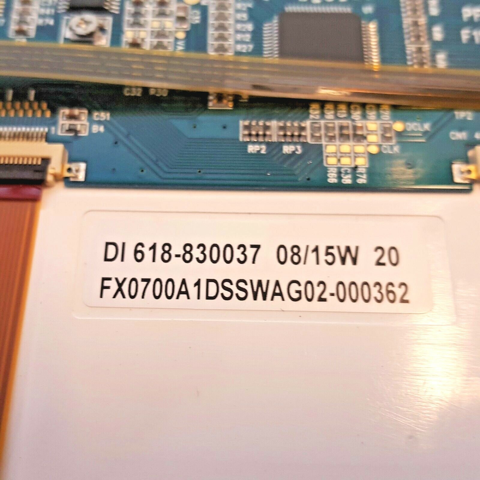 TFT DI 618-830037 FX0700A1DSSWAG02-000362 Touch Screen 7" Display LCD 800x600