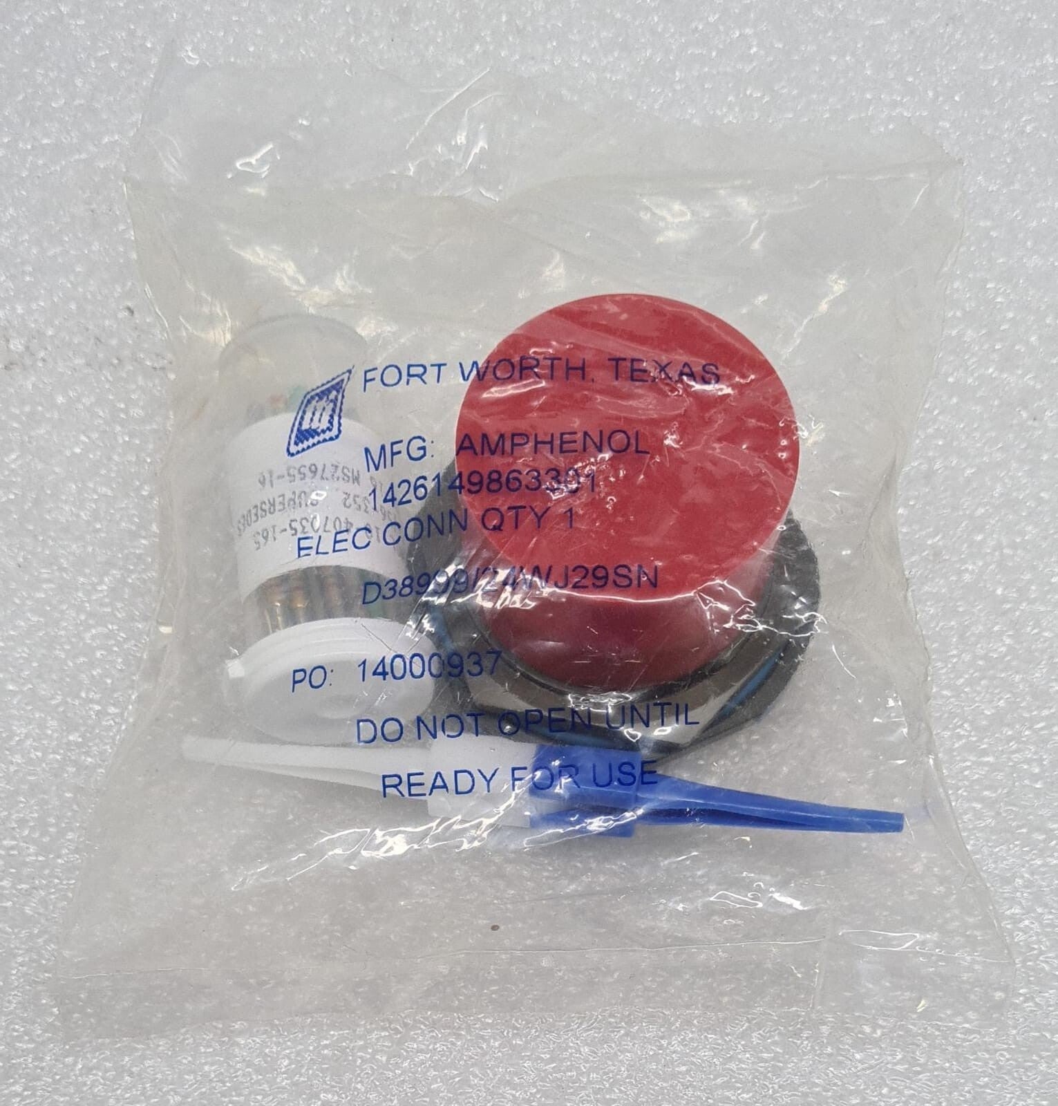 [LOT OF 6] NEW SEALED- AMPHENOL D38999/24WJ29SN Circular MIL Spec Connector