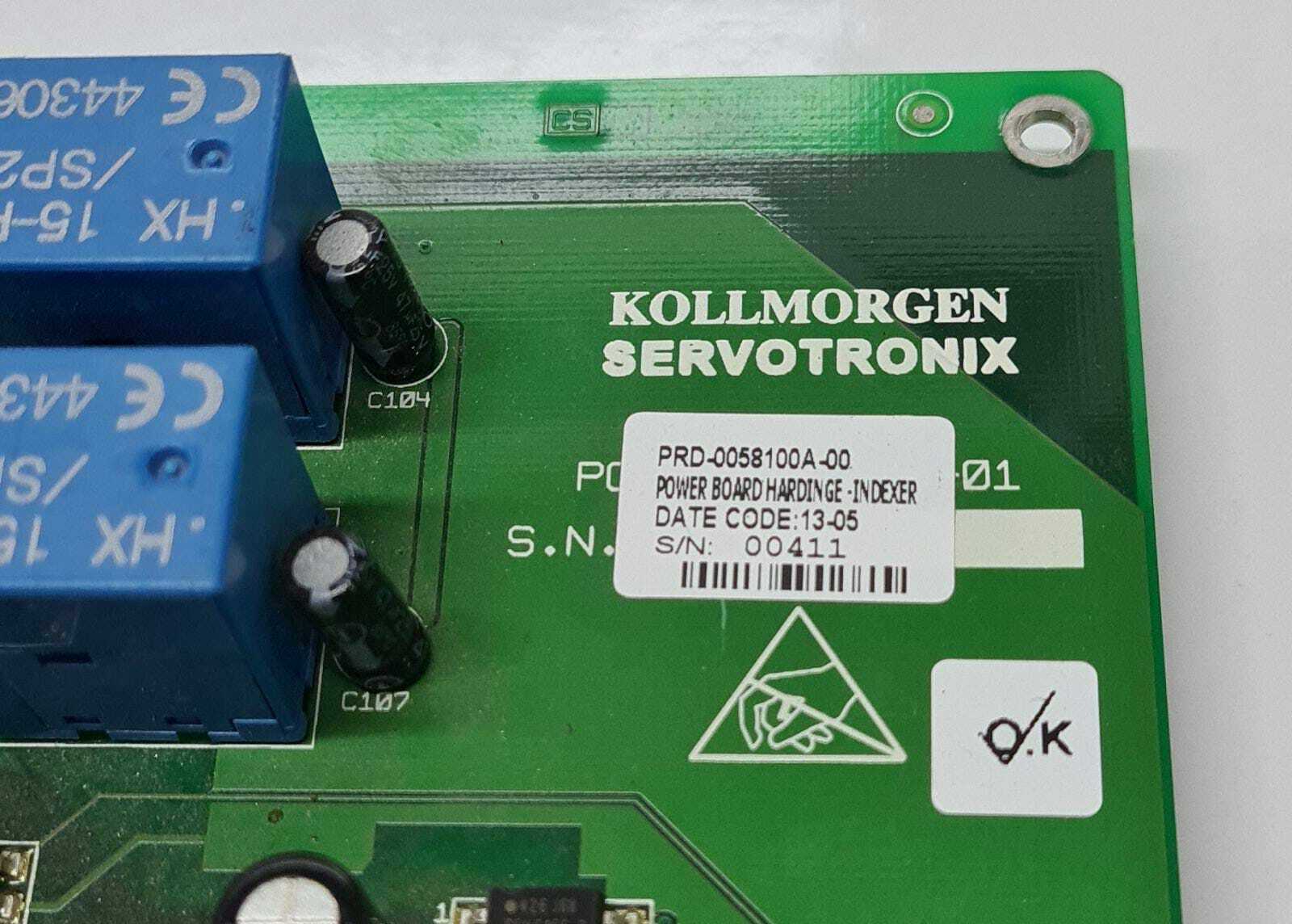 Kollmorgen PRD- 0058100A- 00 Power Board Hardinge Indexer Servo Control