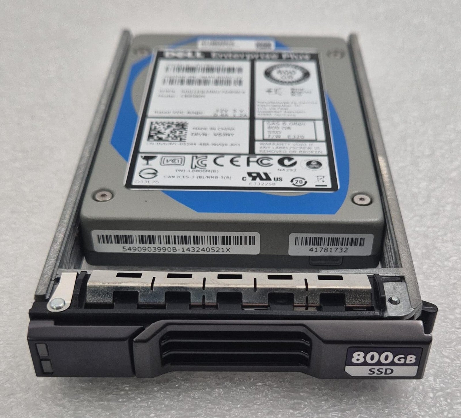 Dell 800GB SSD SAS 6Gb/s 2.5'' LB806M 6HM-800G-21 V6JNY W/ Compellent Caddy