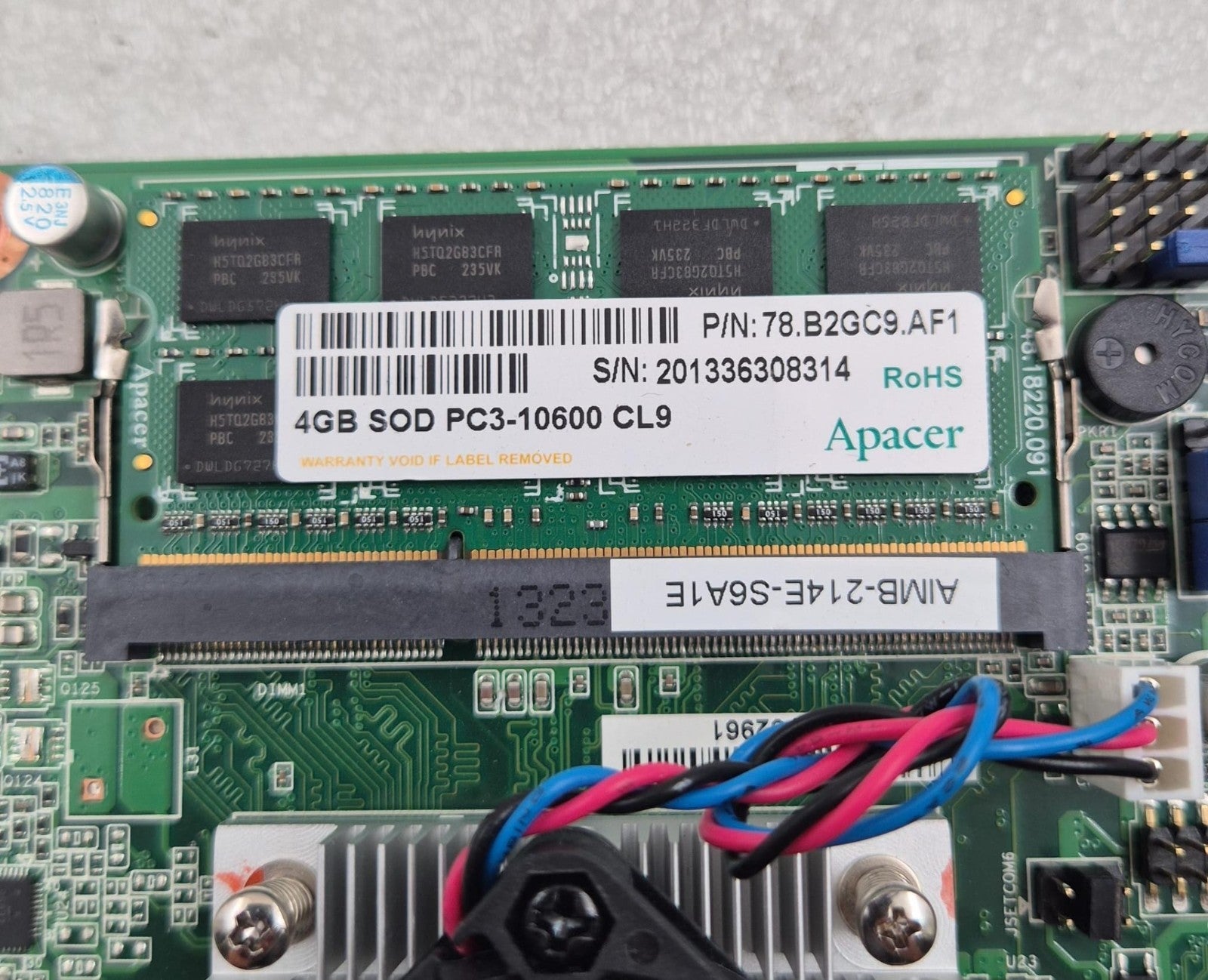 ADVANTECH AIMB-214E-S6A1E 08GSANM1002302 Mainboard W/ 4GB Memory