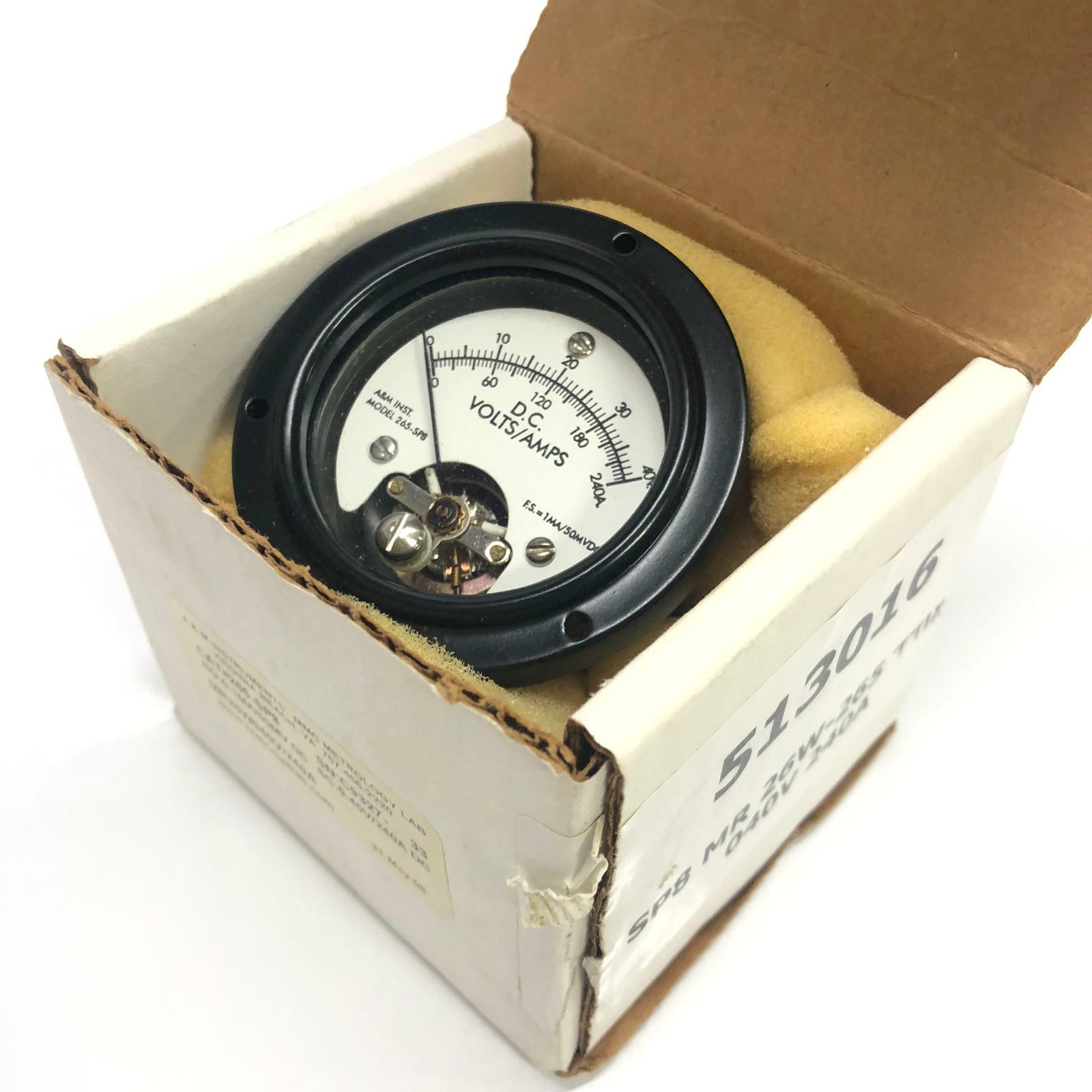 A M Instruments Cat 265Sp8 Sn C 9327 33 Rg 0 1 MA 50 Mv Dc Sc 0 40 V 240 A Dc