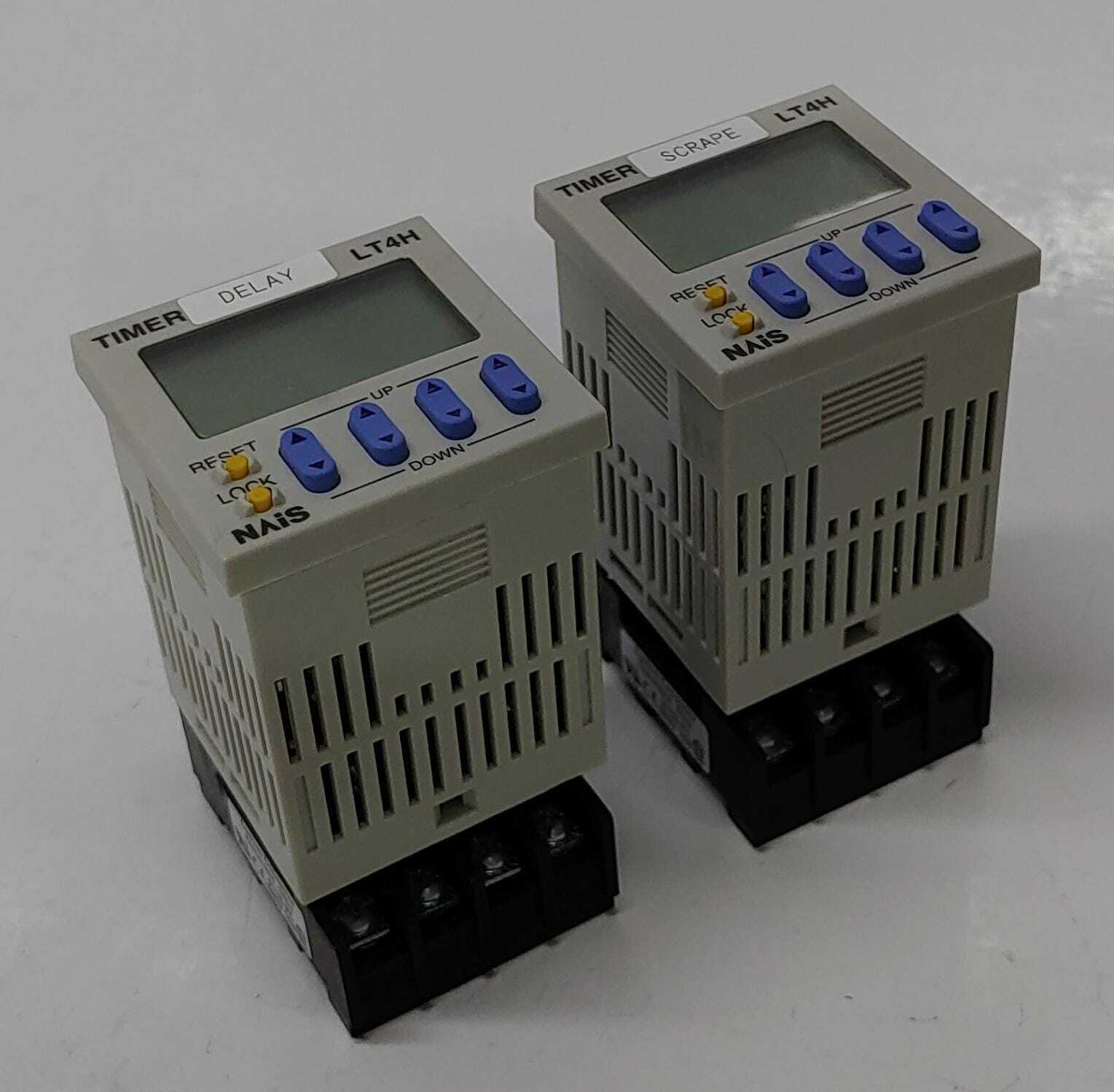 [LOT OF 2] NAIS LT4H-L DIGITAL TIMER ATL1130 LT4HL8-AC24V