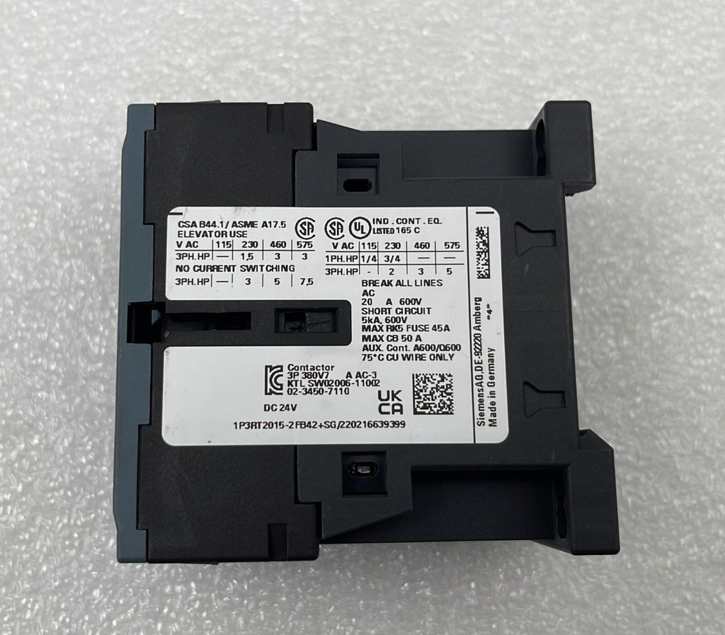[LOT OF 5] SIEMENS 3RT2015-2FB42 contactor 3-pole 400V AC