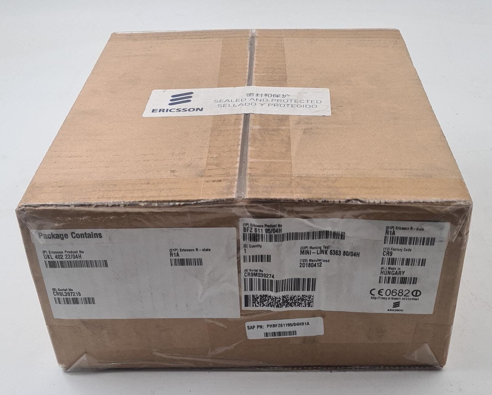 NEW - Ericsson UKL 402 22/04H MINI-LINK 6363 80/04H BFZ 611 95/04H R1A