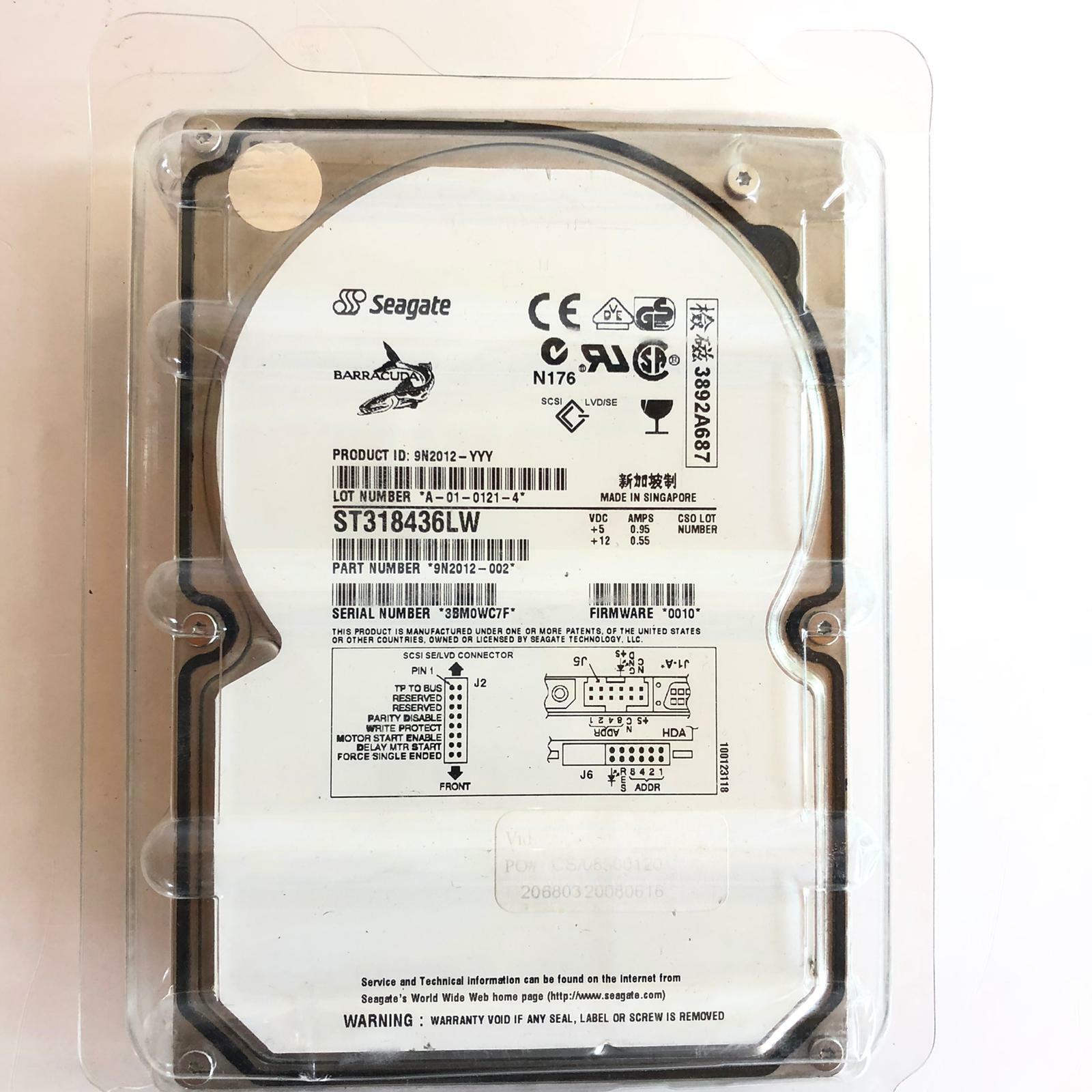Seagate Barracuda 18XL 18.37GB Internal 7200RPM 3.5" ST318436LW HDD