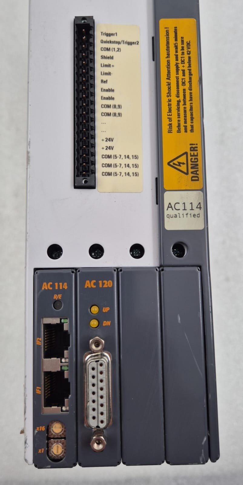 B&R ACOPOS 1045 8V1045.00-2 8ACP 494367 Servo Drive Amplifier W/ AC114 & AC120