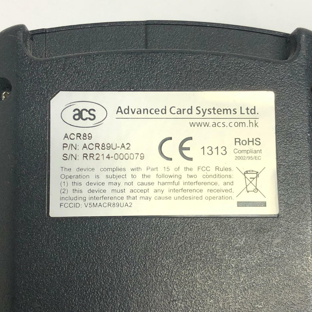 ACS Advanced Card System ACR89 ACR89U-A2 Handheld Smart Card Reader