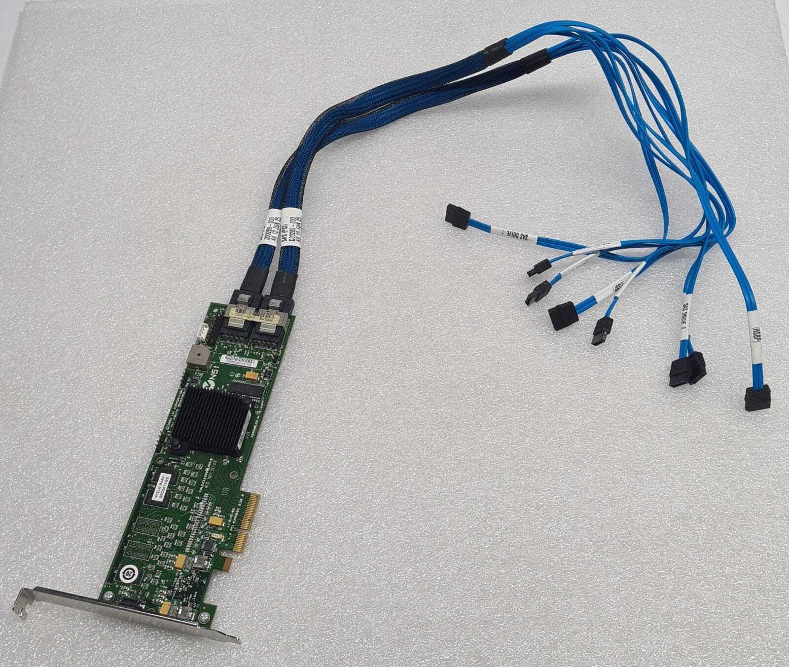 LSI L1-01116-05 500605B 8Port PCI Express SAS RAID Controller Card W/ D33289-003