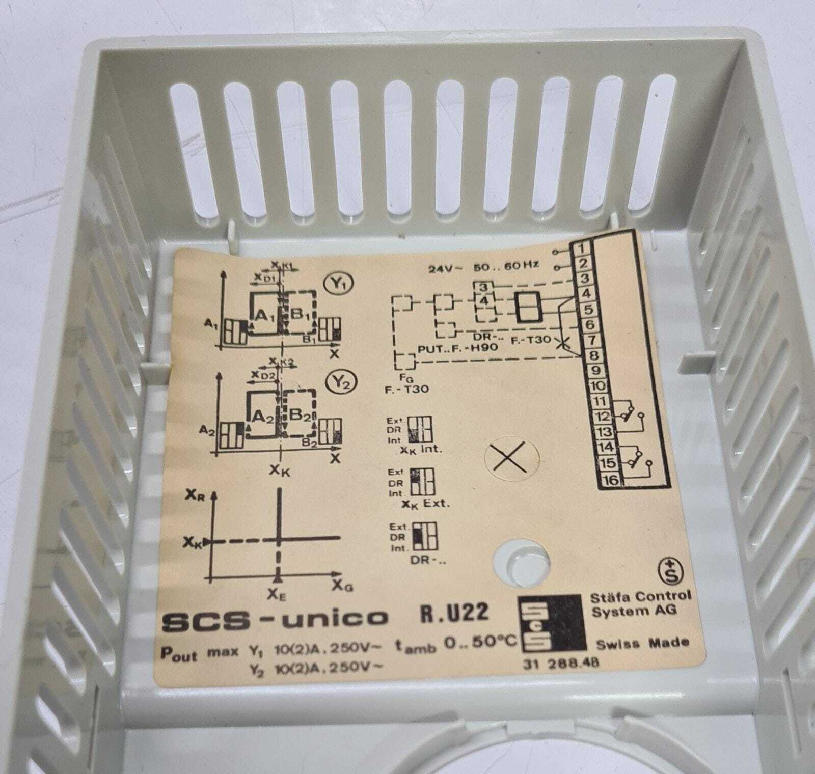 SCS STAEFA STAFA Control System RSU22 UNICO R.U22 Temperature Ventilation
