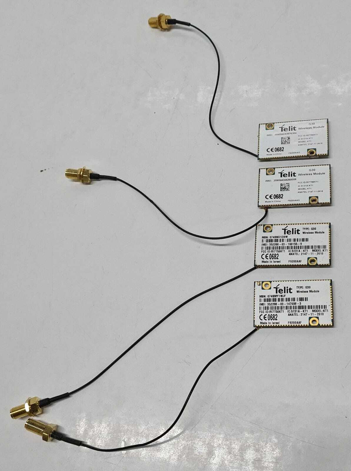 [LOT OF 6] Telit G30 Wirless Module KT1 F9200AAG R17T56KT1 With Support GSM