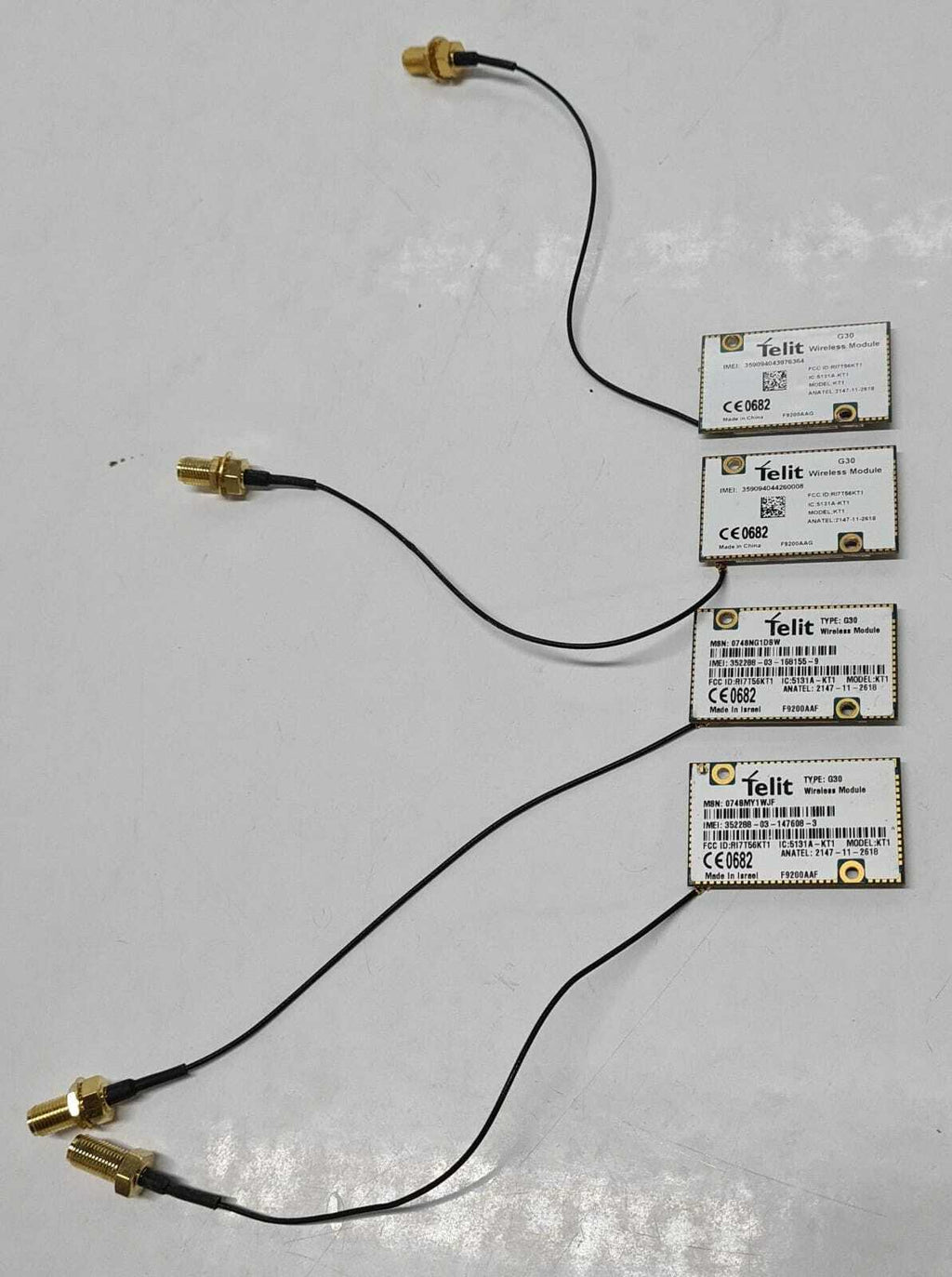 [LOT OF 6] Telit G30 Wirless Module KT1 F9200AAG R17T56KT1 With Support GSM