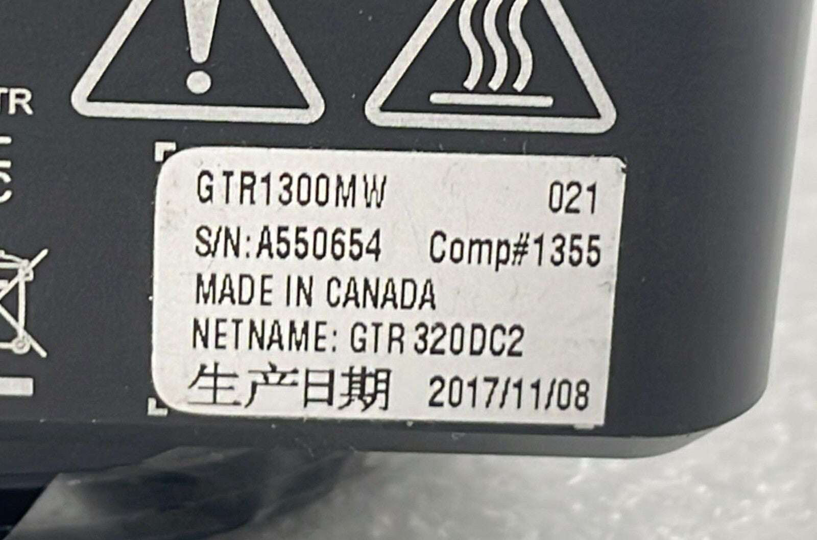 Matrox Iris GTR Smart Industrial Vision Camera GTR1300mw