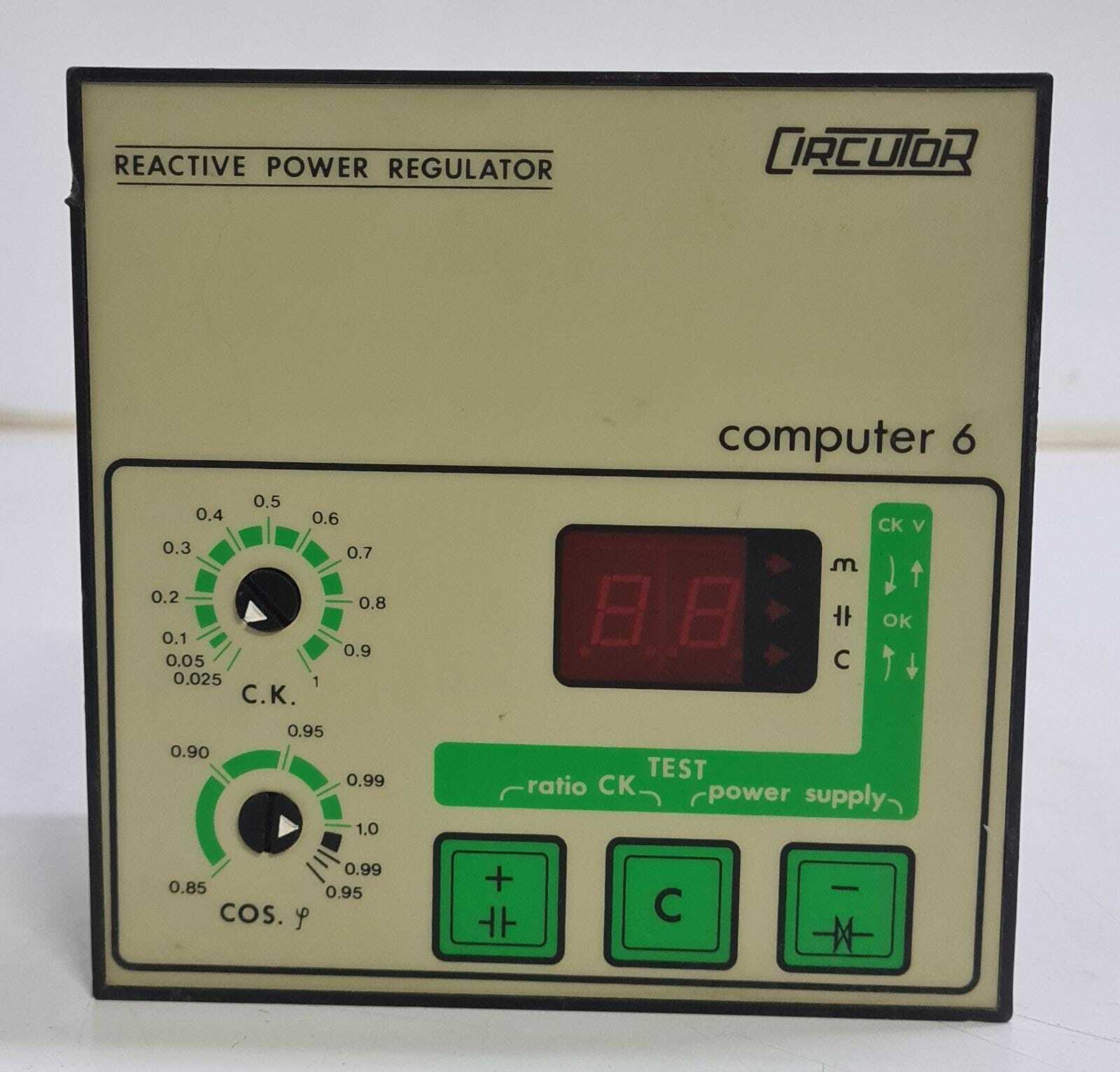 CIRCUTOR computer 6 REACTIVE POWER REGULATOR