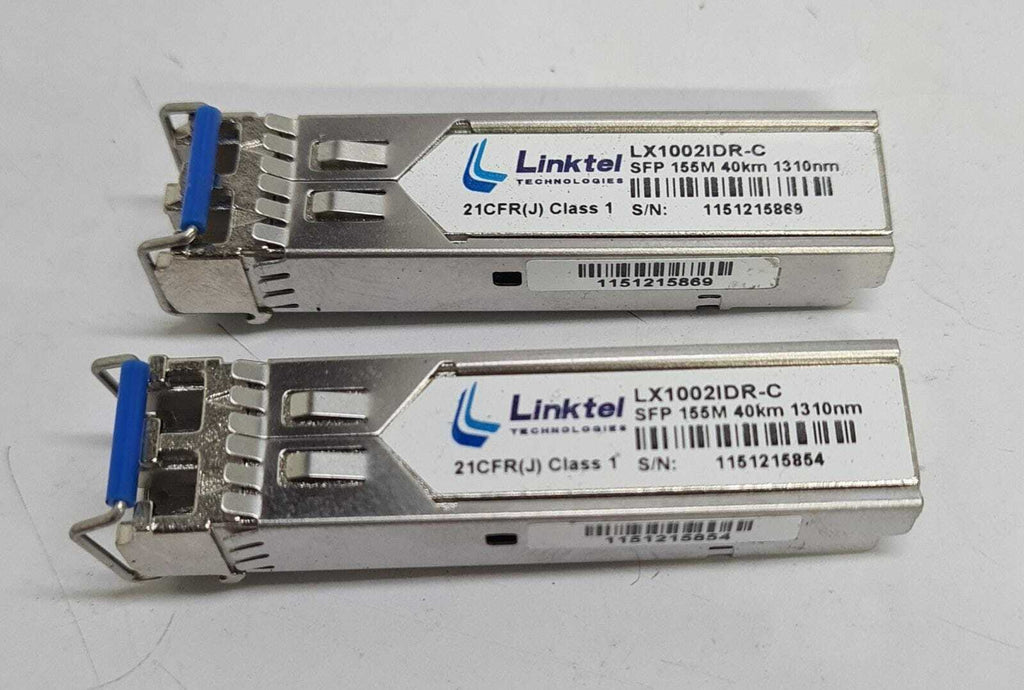 [LOT OF 2] Linktel Transceiver LX1002IDR-C SFP 155M 40km 1310nm
