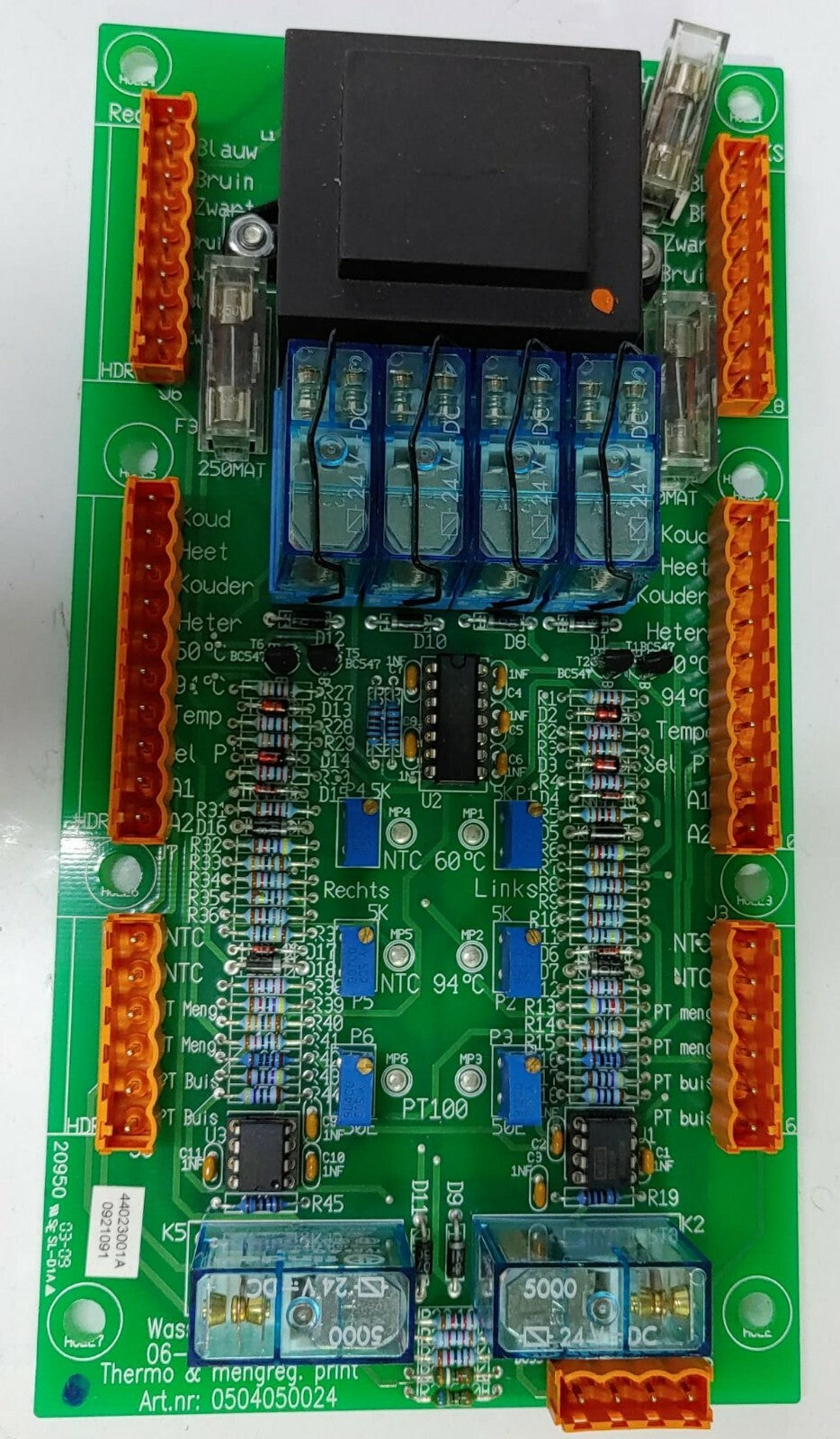 WASSENBURG MEDICAL PCB BOARD Thermo & mengreg. print 0504050024 44023001A 092109