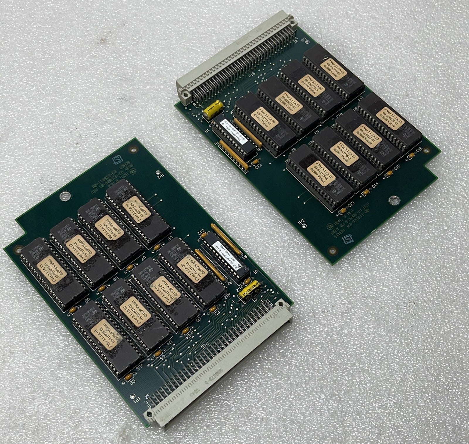 [LOT OF 2] VARIAN ASSY 03-925808-01 SCHEM 03-925811-00 ROM, 8 MEG