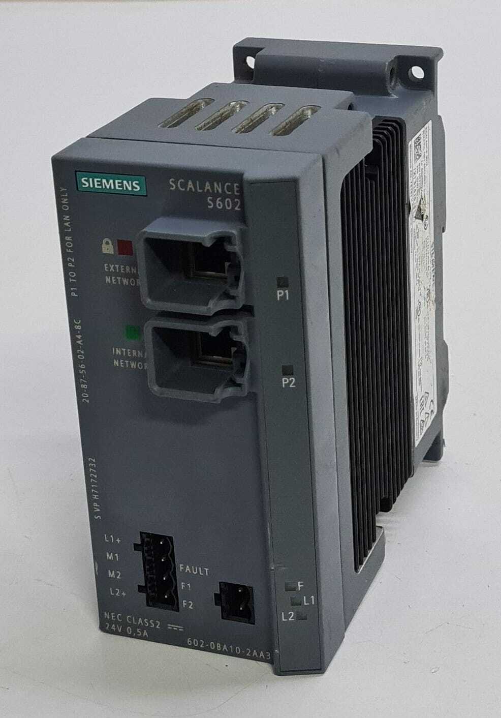 Siemens SCALANCE S602 SIMATIC Net Security Module 602-0BA10-2AA3 SVP H7172732